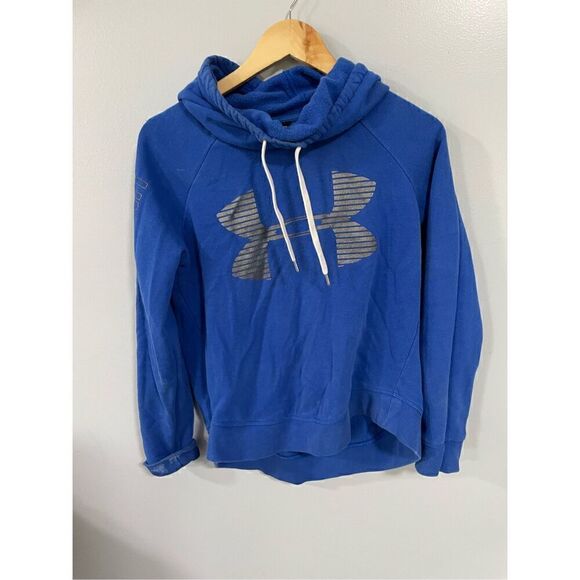 Under Armour Men’s Small Blue Classic Logo Pullover Hoodie Sweatshirt - Picture 1 of 4